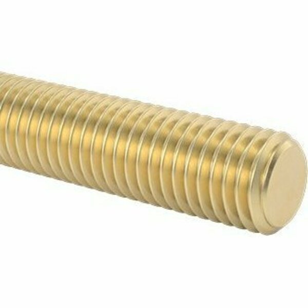 Bsc Preferred Brass Threaded Rod 1/4-28 Thread Size 1 Long 93025A393